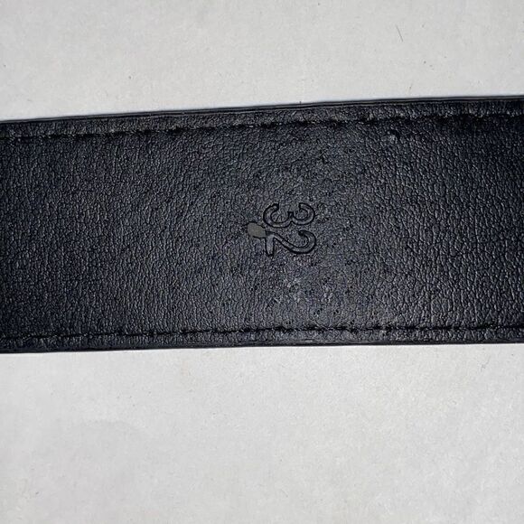 Beverly Hills Polo Club Women's Black Leather Silver Prong Buckle Belt OS - Picture 9 of 11